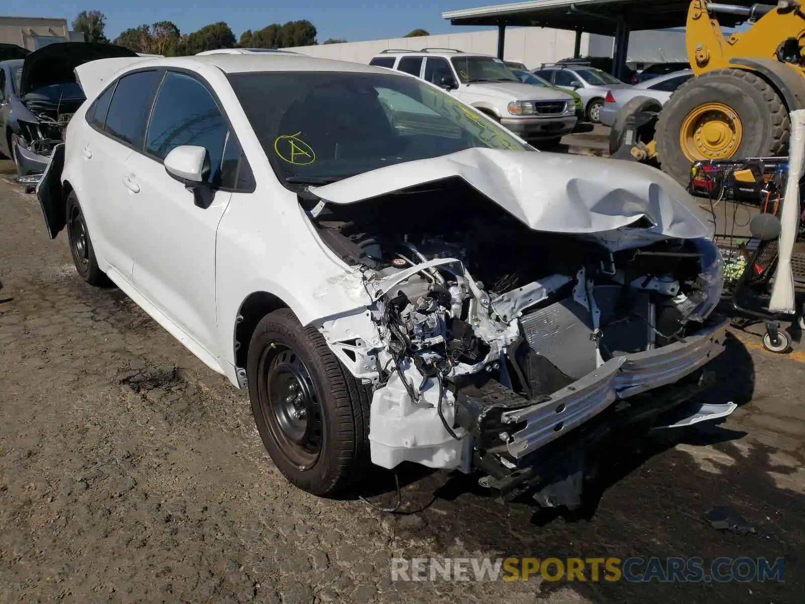 1 Photograph of a damaged car 5YFEPMAE1MP195086 TOYOTA COROLLA 2021