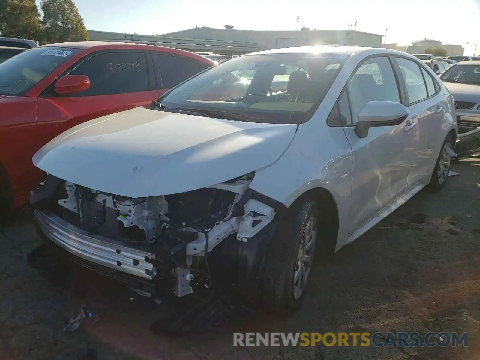 2 Photograph of a damaged car 5YFEPMAE1MP196738 TOYOTA COROLLA 2021