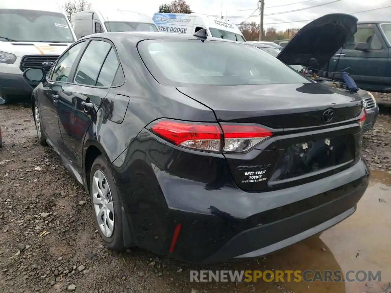 3 Photograph of a damaged car 5YFEPMAE1MP197243 TOYOTA COROLLA 2021