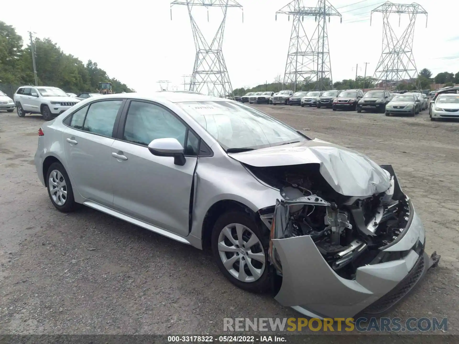 1 Photograph of a damaged car 5YFEPMAE1MP198294 TOYOTA COROLLA 2021