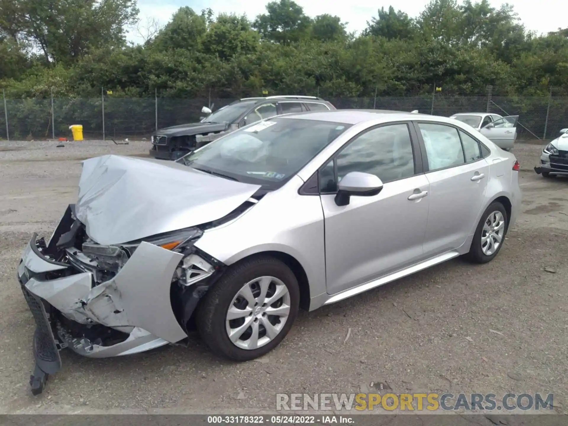 2 Photograph of a damaged car 5YFEPMAE1MP198294 TOYOTA COROLLA 2021