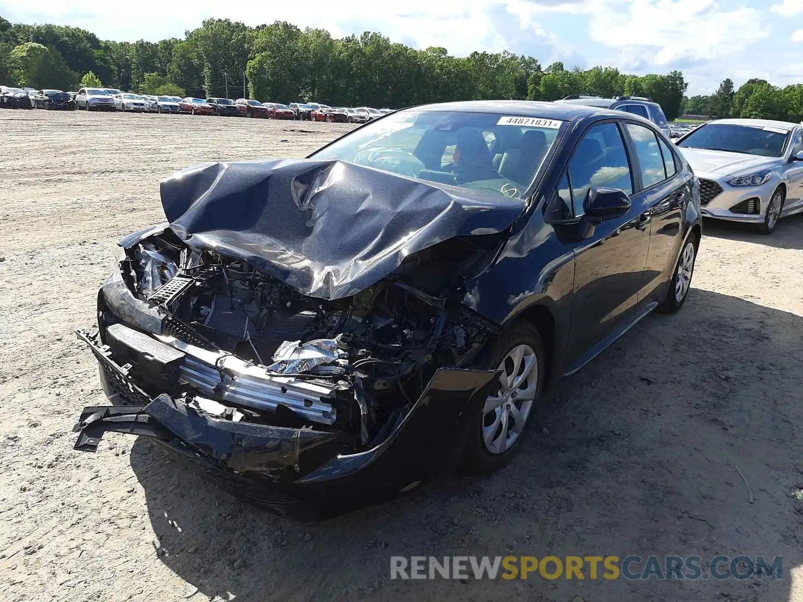 2 Photograph of a damaged car 5YFEPMAE1MP198392 TOYOTA COROLLA 2021