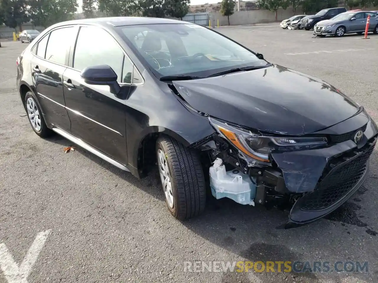 1 Photograph of a damaged car 5YFEPMAE1MP198621 TOYOTA COROLLA 2021