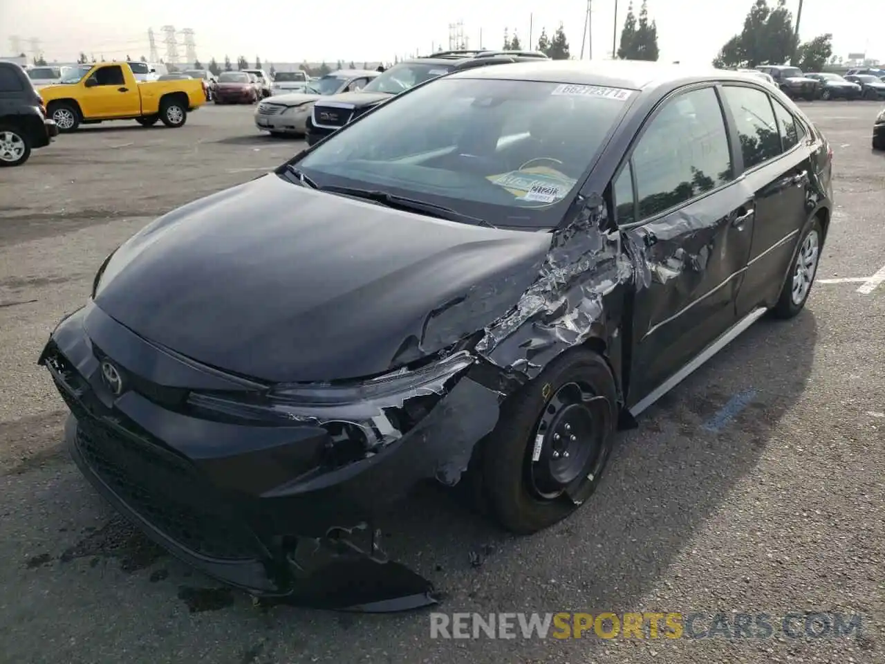 2 Photograph of a damaged car 5YFEPMAE1MP198621 TOYOTA COROLLA 2021