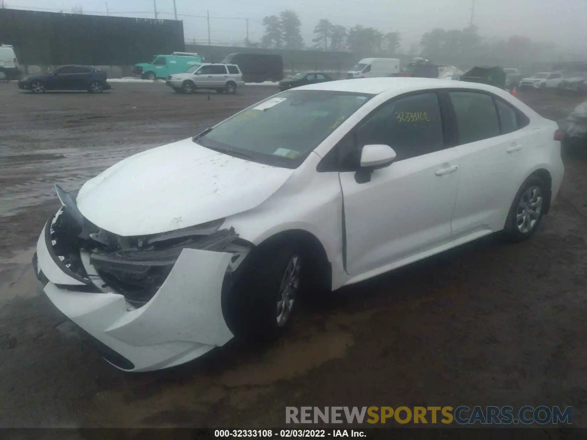 2 Photograph of a damaged car 5YFEPMAE1MP202246 TOYOTA COROLLA 2021