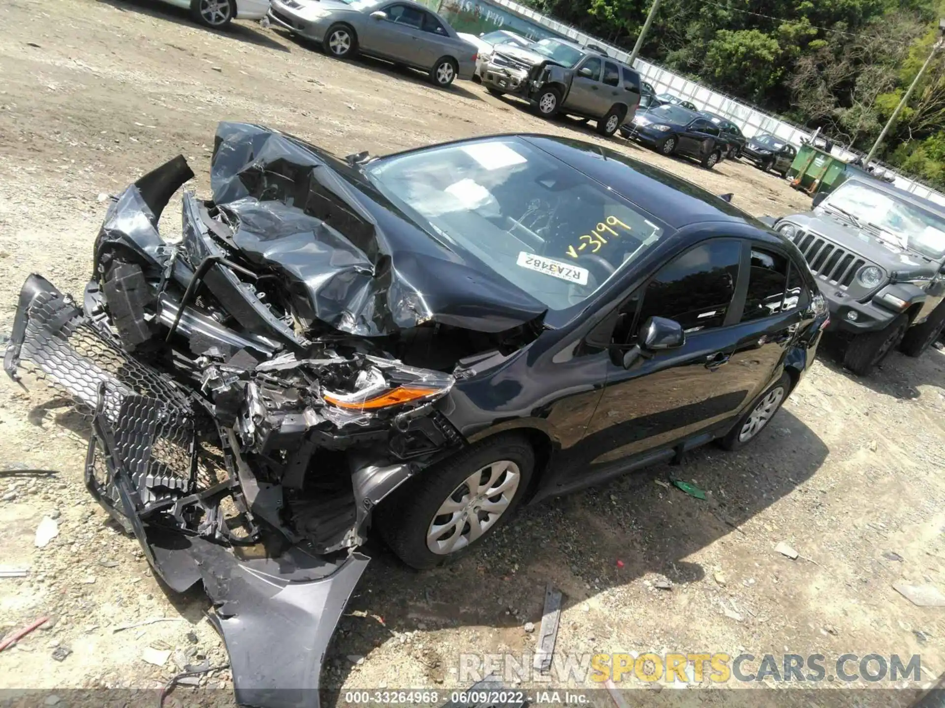 2 Photograph of a damaged car 5YFEPMAE1MP203199 TOYOTA COROLLA 2021