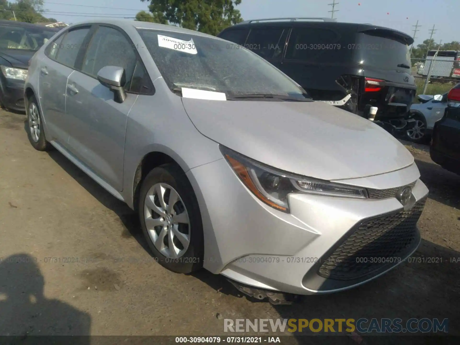 1 Photograph of a damaged car 5YFEPMAE1MP204854 TOYOTA COROLLA 2021