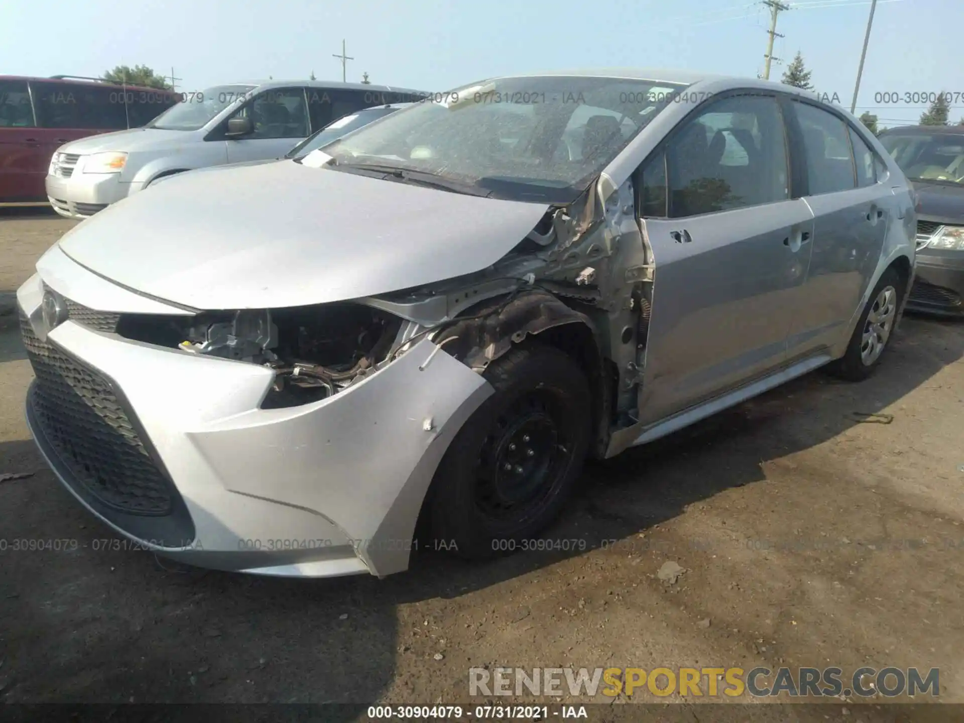 2 Photograph of a damaged car 5YFEPMAE1MP204854 TOYOTA COROLLA 2021