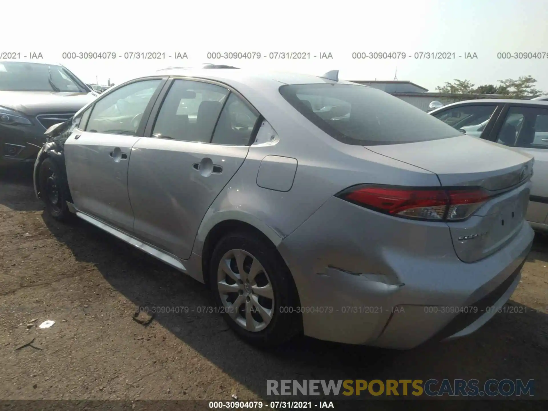 3 Photograph of a damaged car 5YFEPMAE1MP204854 TOYOTA COROLLA 2021