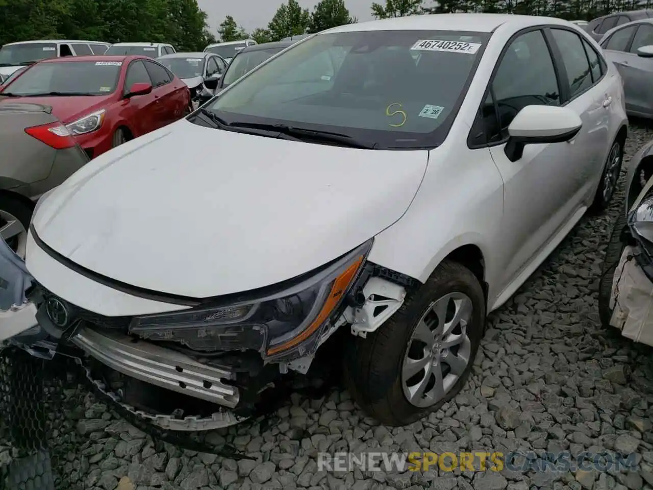 2 Photograph of a damaged car 5YFEPMAE1MP204904 TOYOTA COROLLA 2021