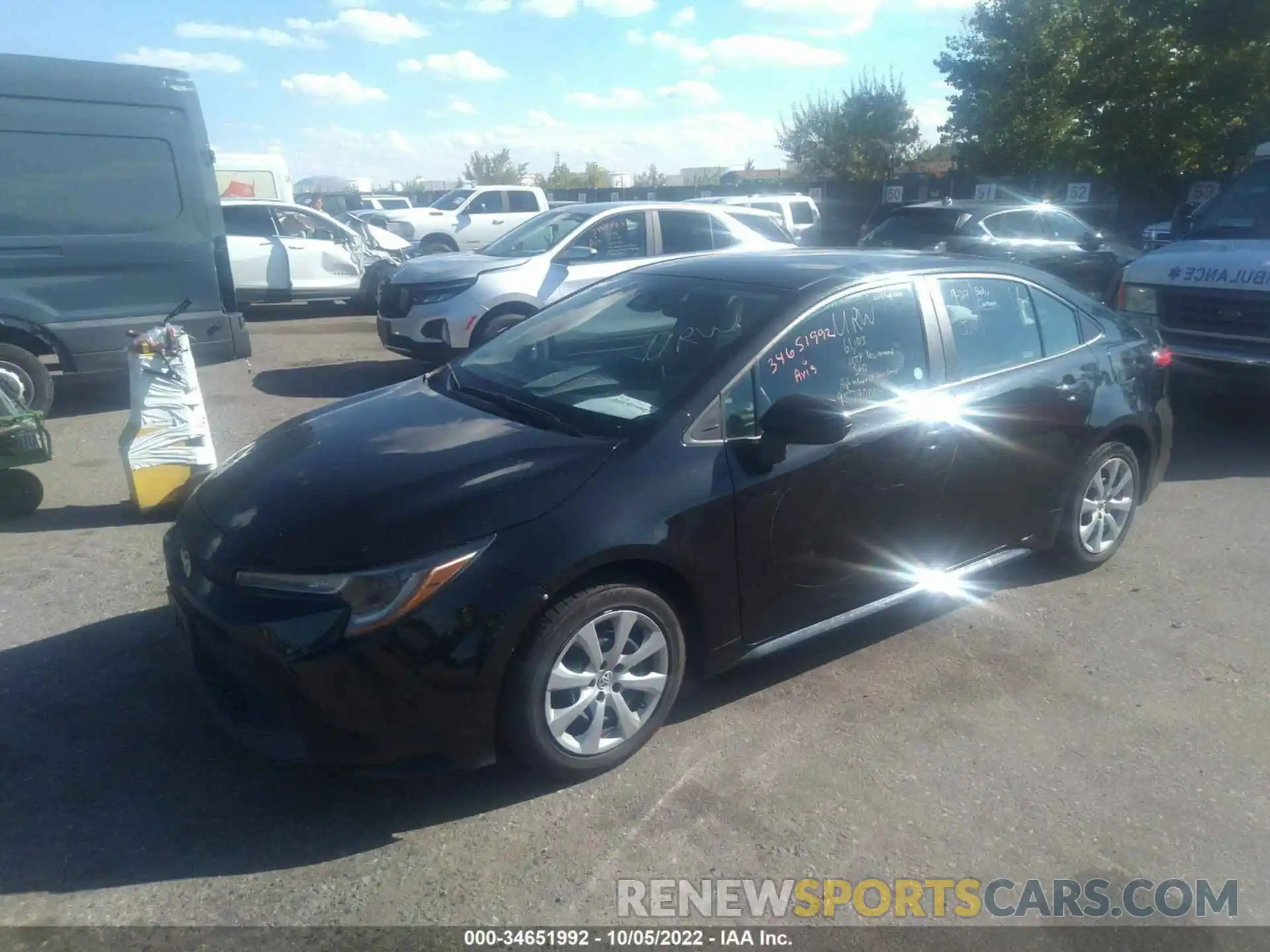 2 Photograph of a damaged car 5YFEPMAE1MP205552 TOYOTA COROLLA 2021