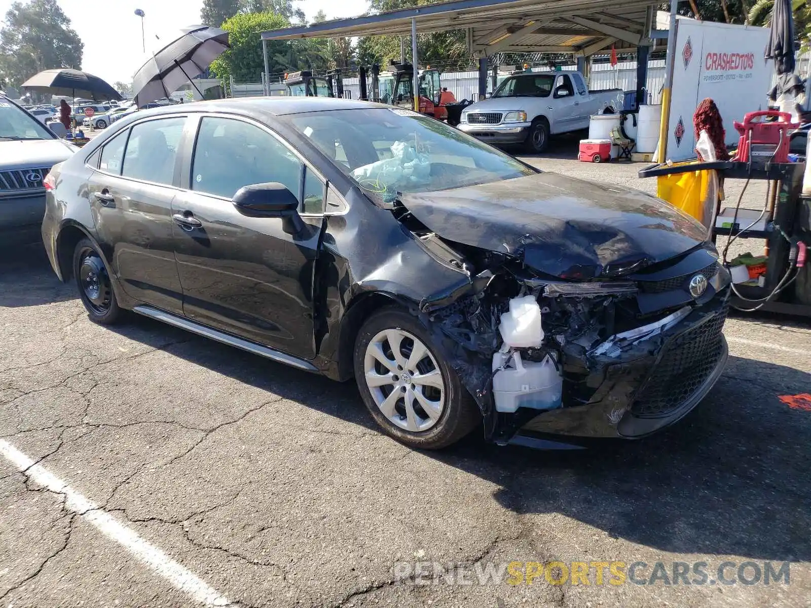 1 Photograph of a damaged car 5YFEPMAE1MP205874 TOYOTA COROLLA 2021