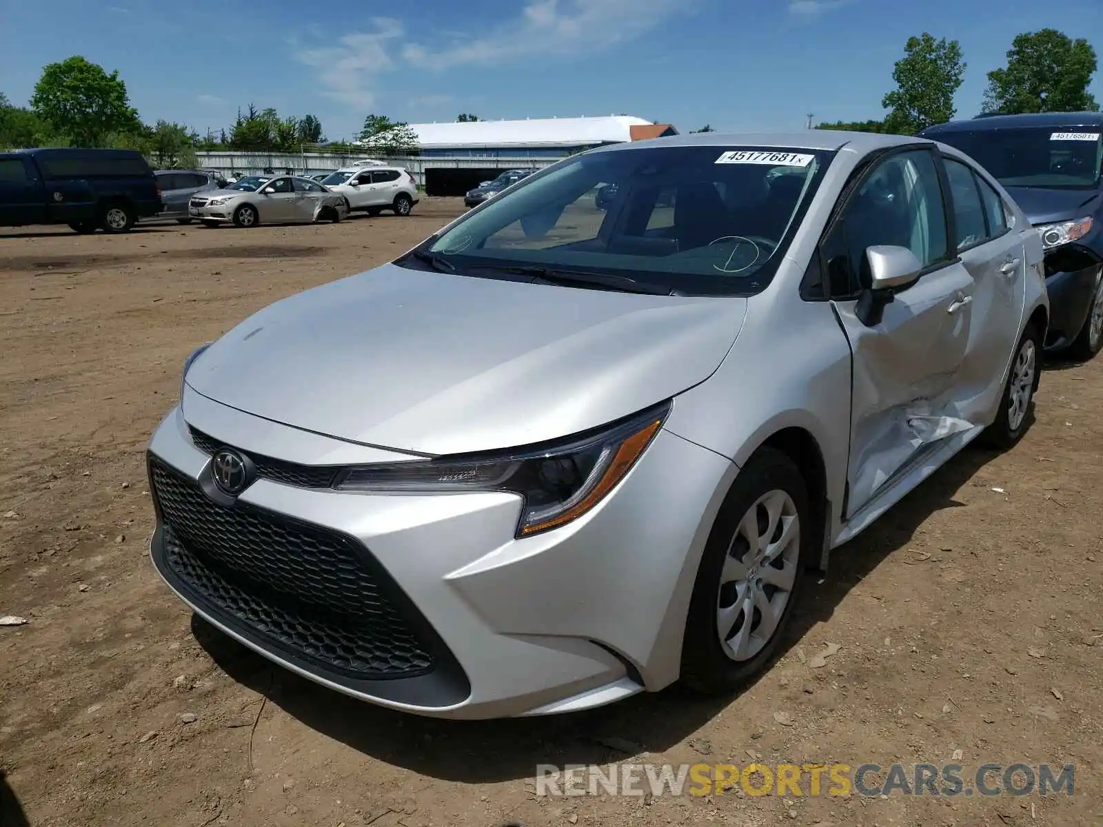 2 Photograph of a damaged car 5YFEPMAE1MP206085 TOYOTA COROLLA 2021