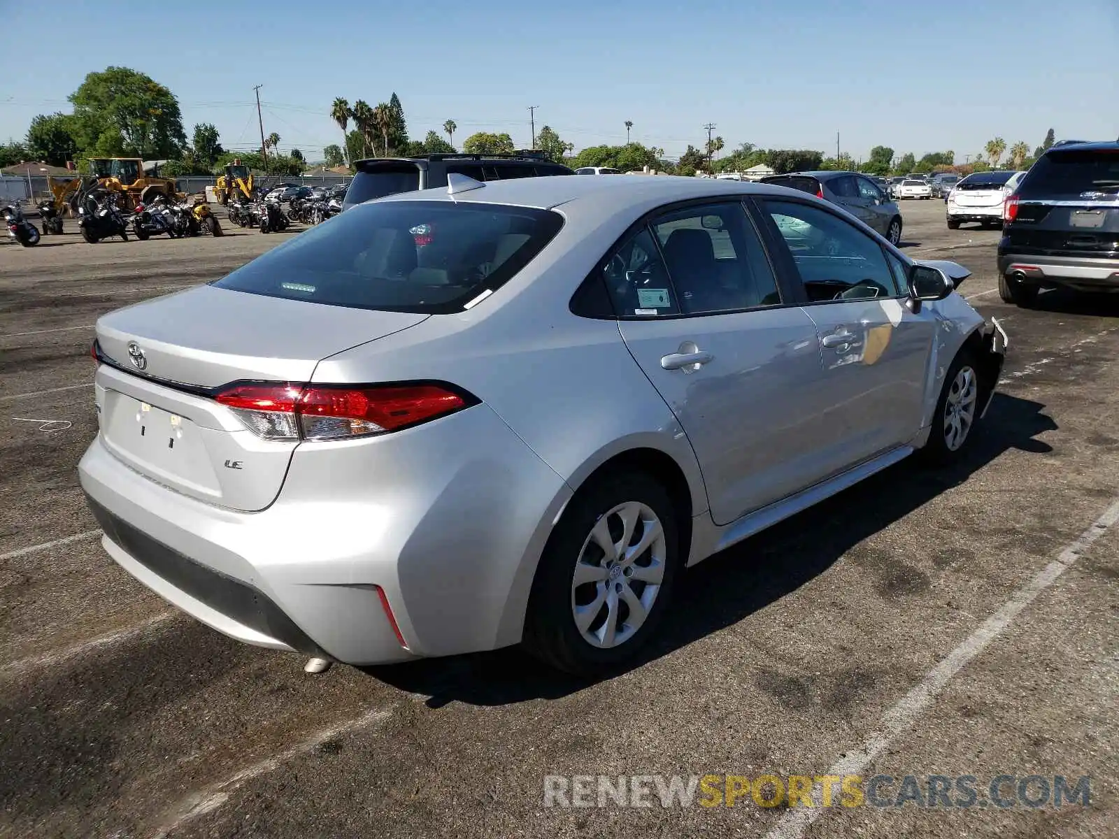 4 Photograph of a damaged car 5YFEPMAE1MP206281 TOYOTA COROLLA 2021