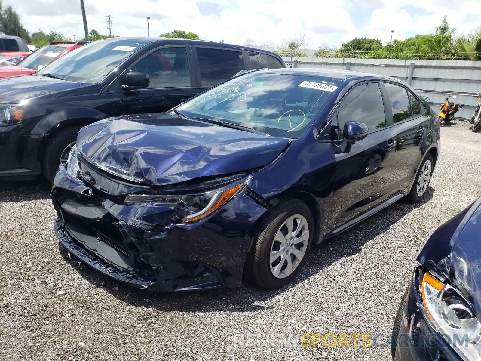 2 Photograph of a damaged car 5YFEPMAE1MP206636 TOYOTA COROLLA 2021