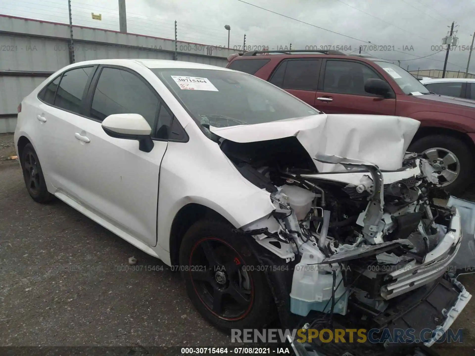 1 Photograph of a damaged car 5YFEPMAE1MP207298 TOYOTA COROLLA 2021