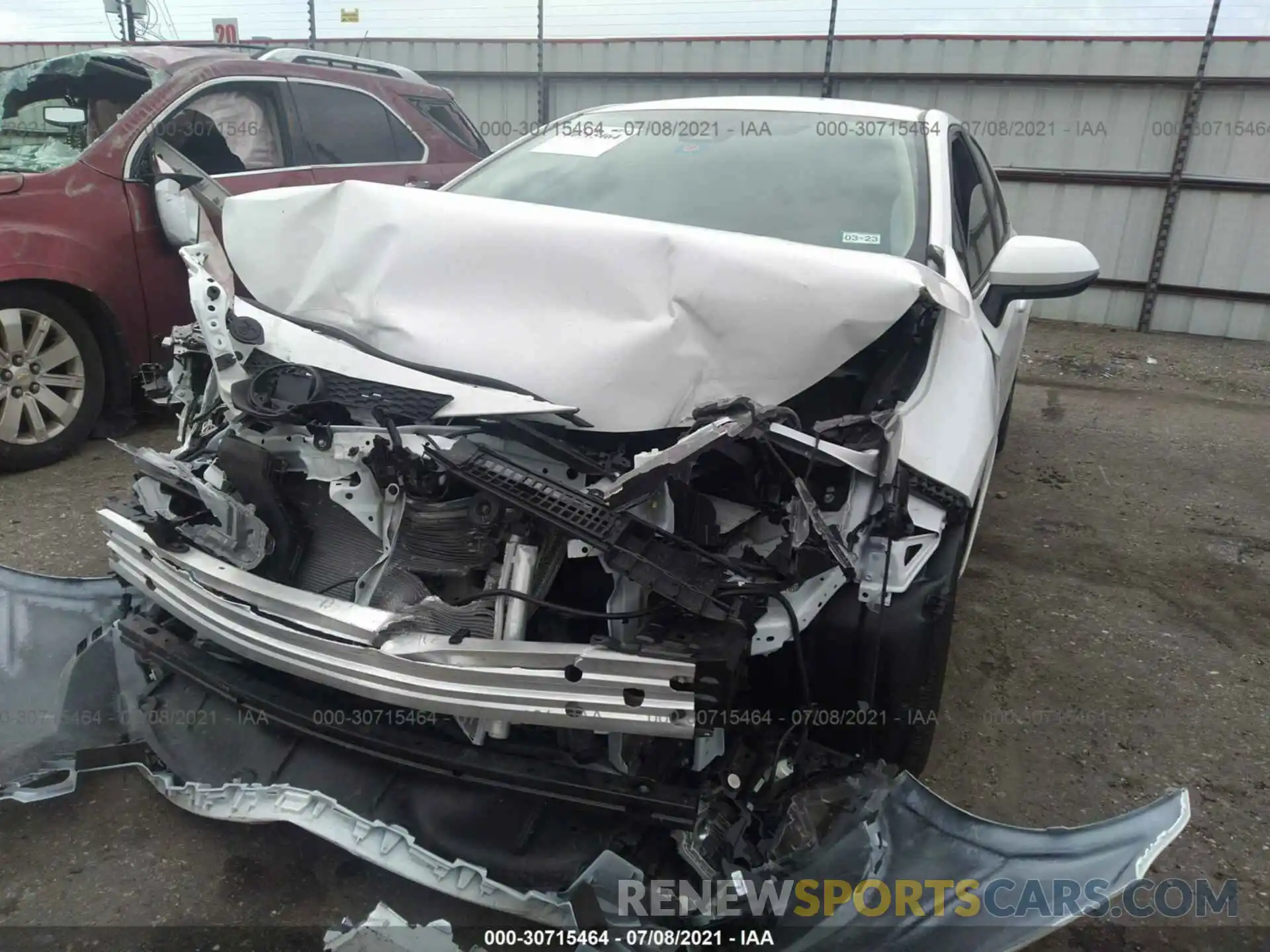 6 Photograph of a damaged car 5YFEPMAE1MP207298 TOYOTA COROLLA 2021