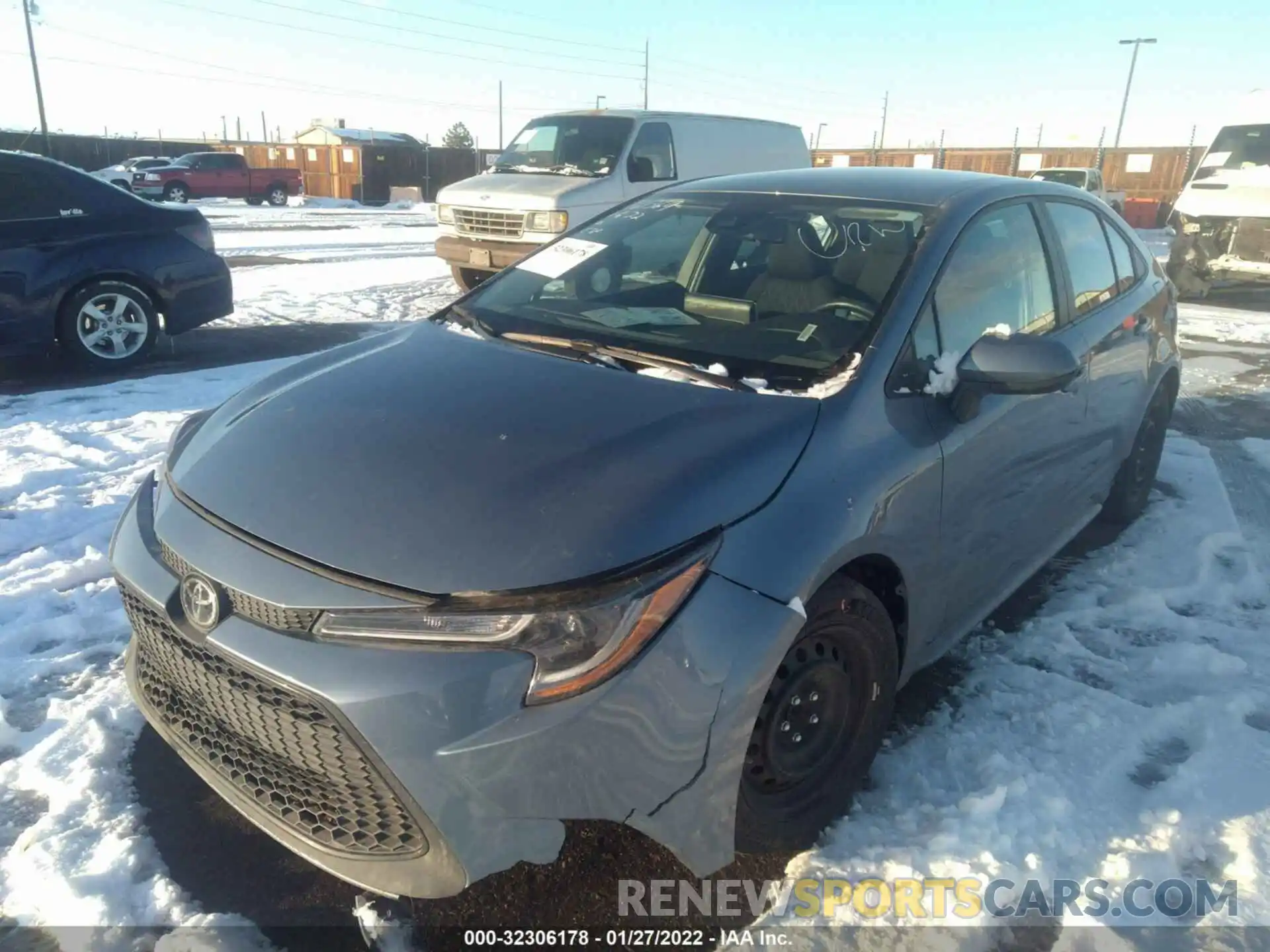 2 Photograph of a damaged car 5YFEPMAE1MP207348 TOYOTA COROLLA 2021