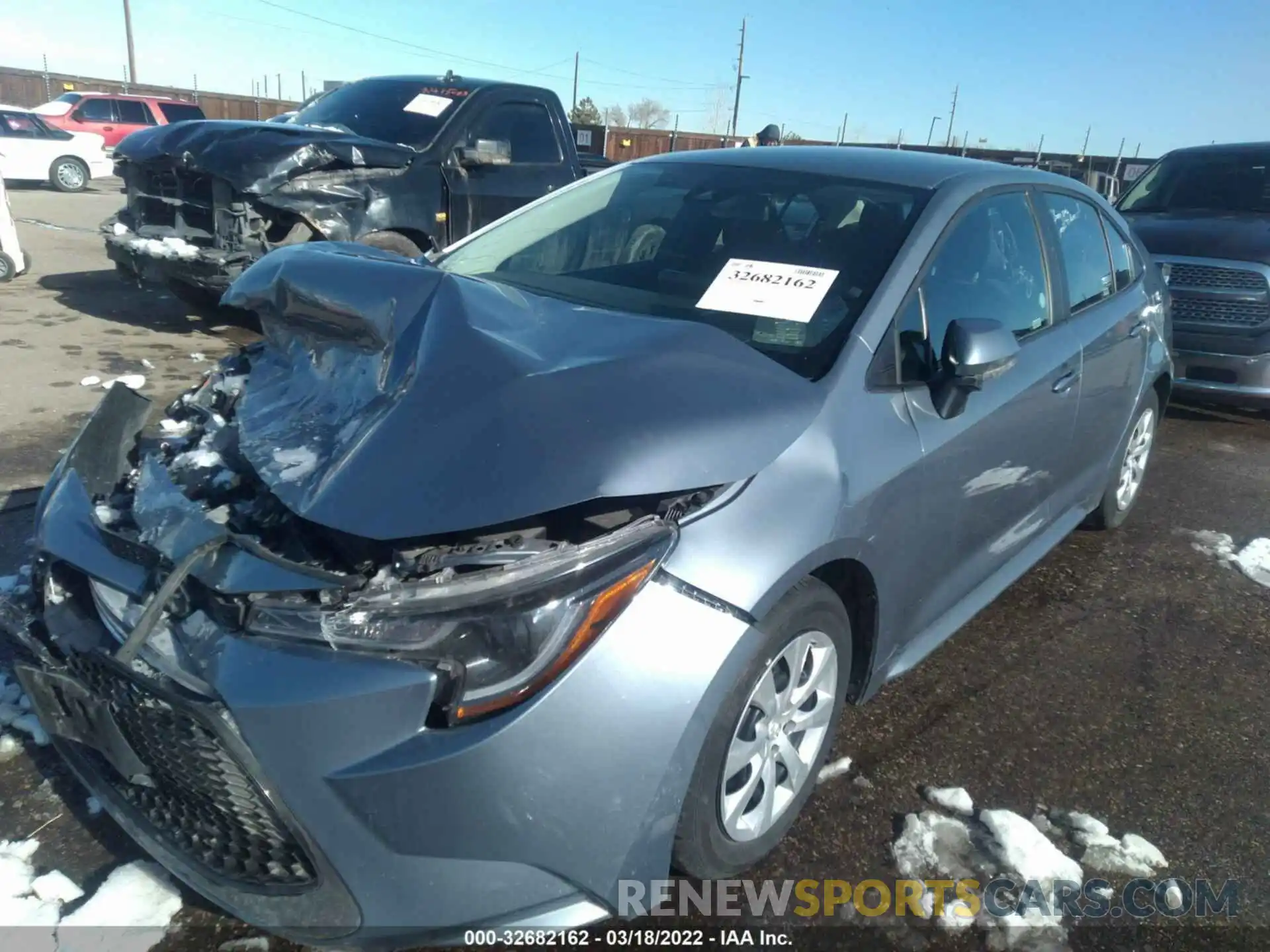 2 Photograph of a damaged car 5YFEPMAE1MP209035 TOYOTA COROLLA 2021