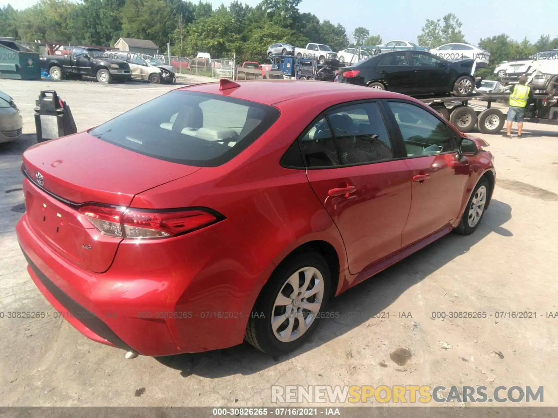 4 Photograph of a damaged car 5YFEPMAE1MP211982 TOYOTA COROLLA 2021