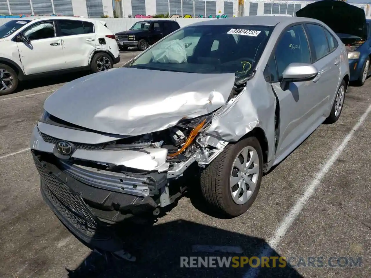 2 Photograph of a damaged car 5YFEPMAE1MP212324 TOYOTA COROLLA 2021