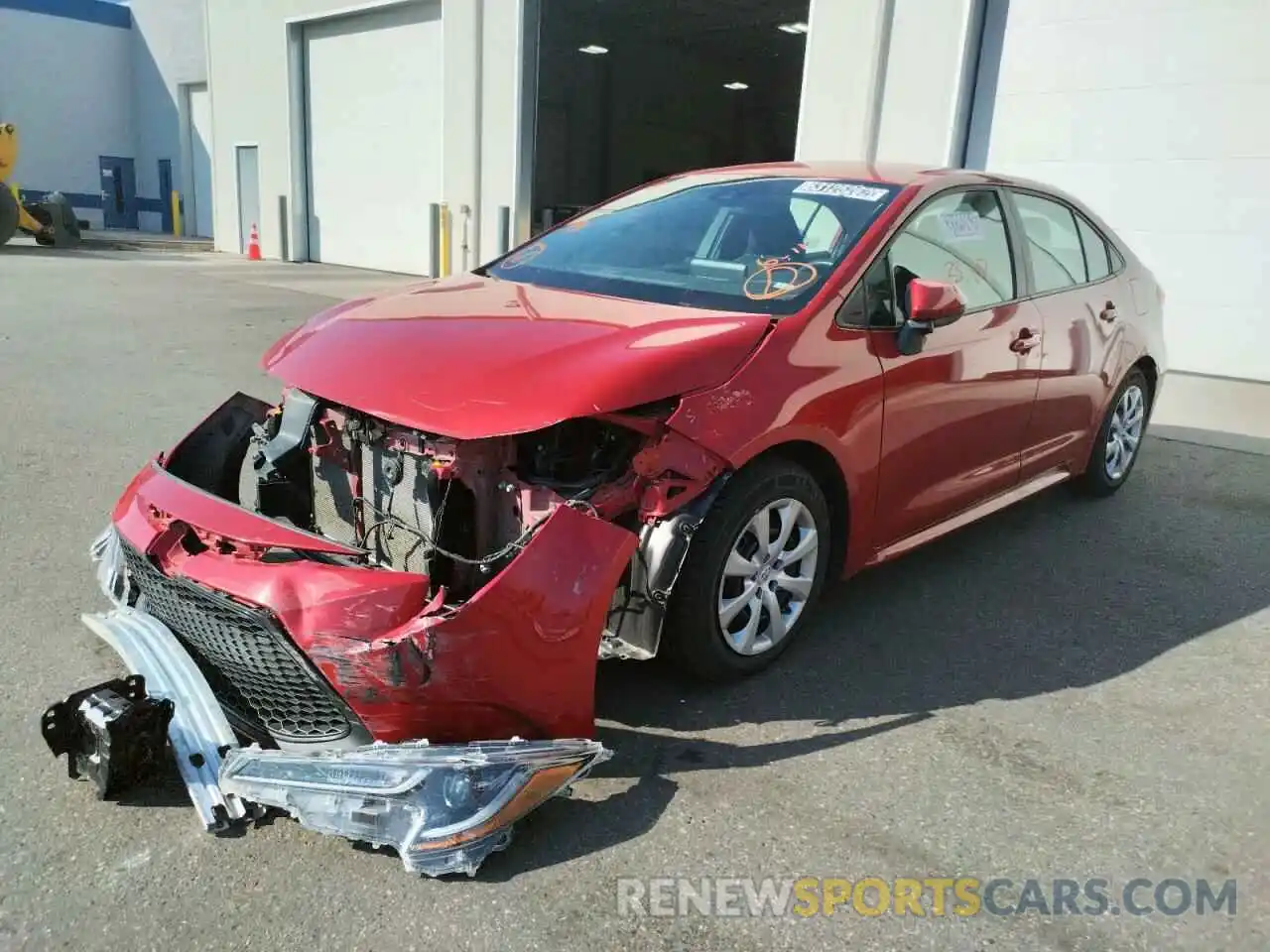 2 Photograph of a damaged car 5YFEPMAE1MP212825 TOYOTA COROLLA 2021