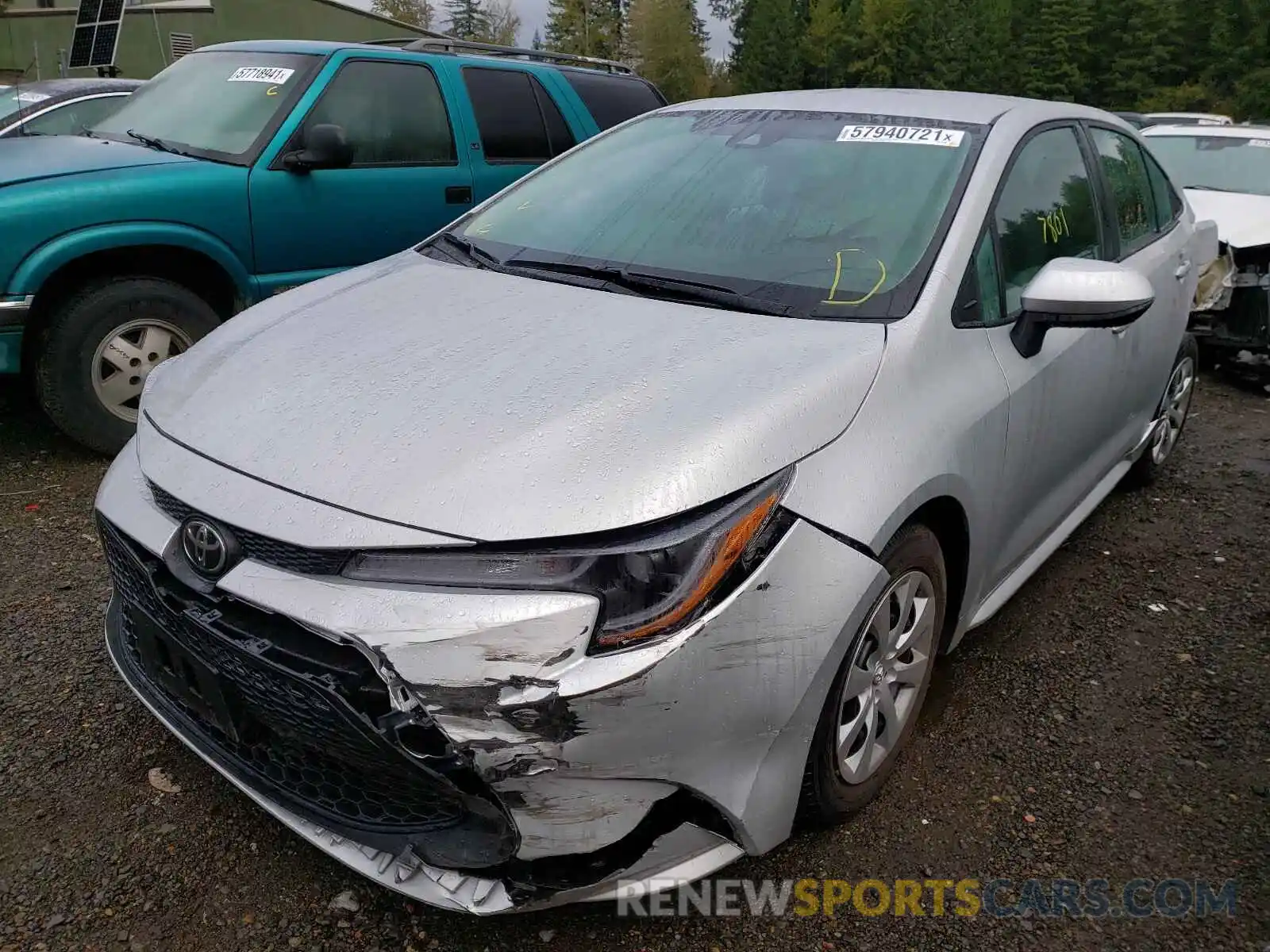 2 Photograph of a damaged car 5YFEPMAE1MP213473 TOYOTA COROLLA 2021