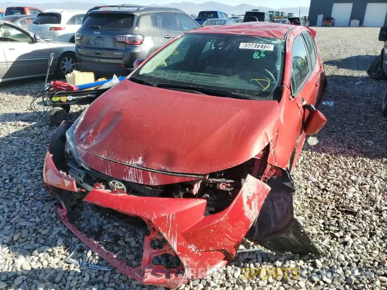 9 Photograph of a damaged car 5YFEPMAE1MP214350 TOYOTA COROLLA 2021