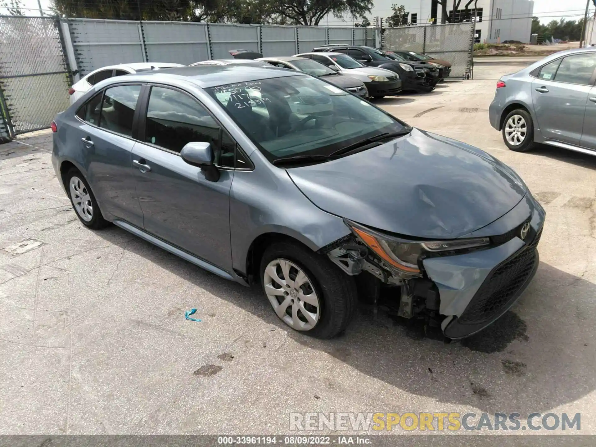 1 Photograph of a damaged car 5YFEPMAE1MP215319 TOYOTA COROLLA 2021