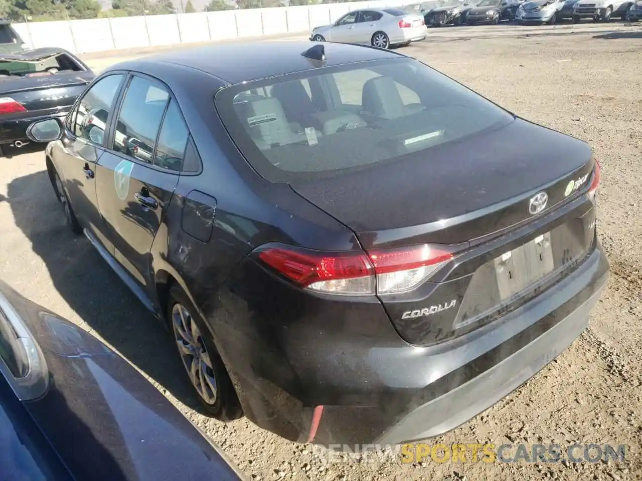 3 Photograph of a damaged car 5YFEPMAE1MP216325 TOYOTA COROLLA 2021