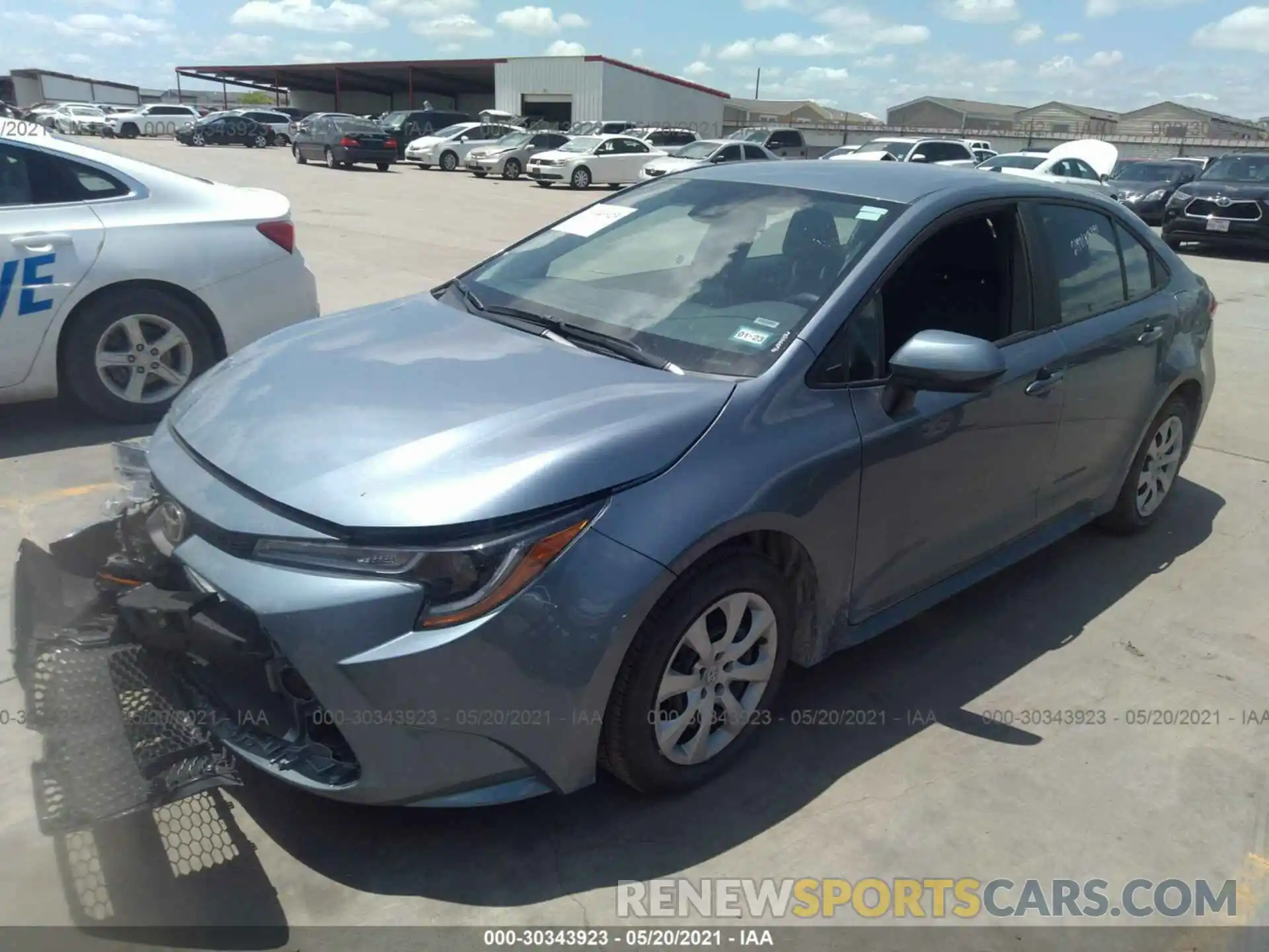 2 Photograph of a damaged car 5YFEPMAE1MP216972 TOYOTA COROLLA 2021