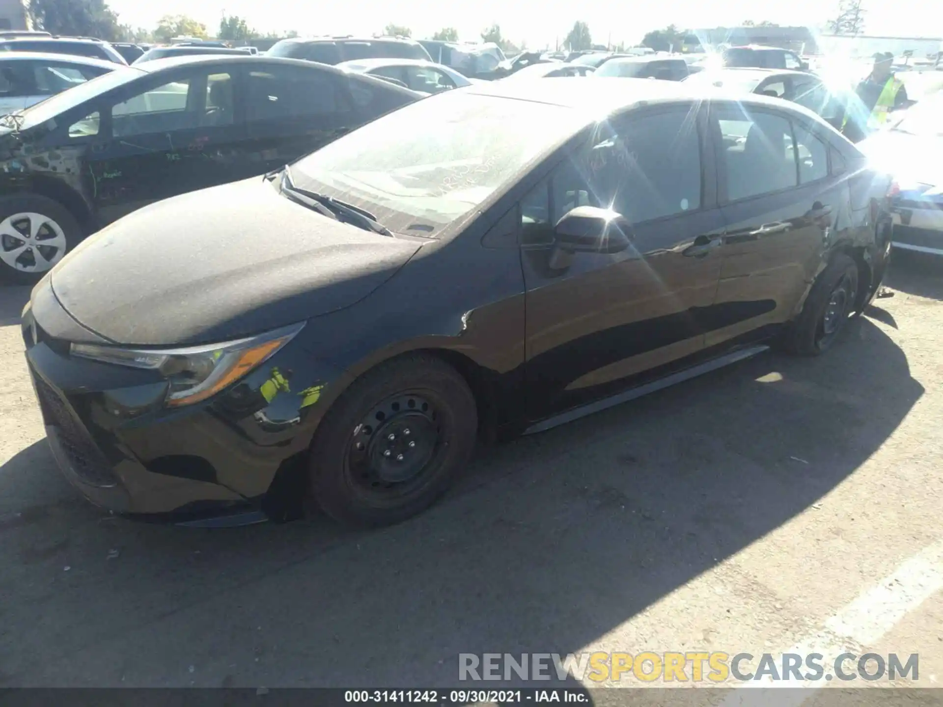 2 Photograph of a damaged car 5YFEPMAE1MP217376 TOYOTA COROLLA 2021