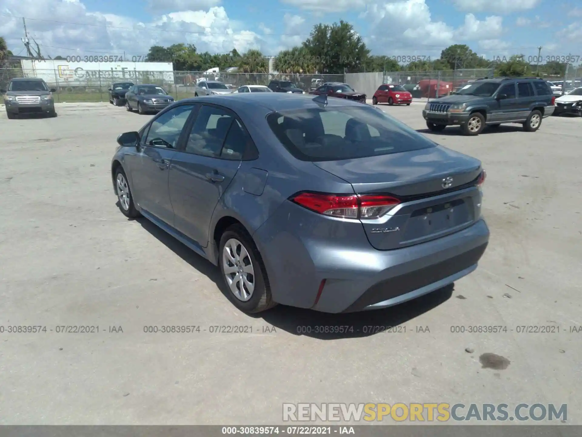 3 Photograph of a damaged car 5YFEPMAE1MP217815 TOYOTA COROLLA 2021