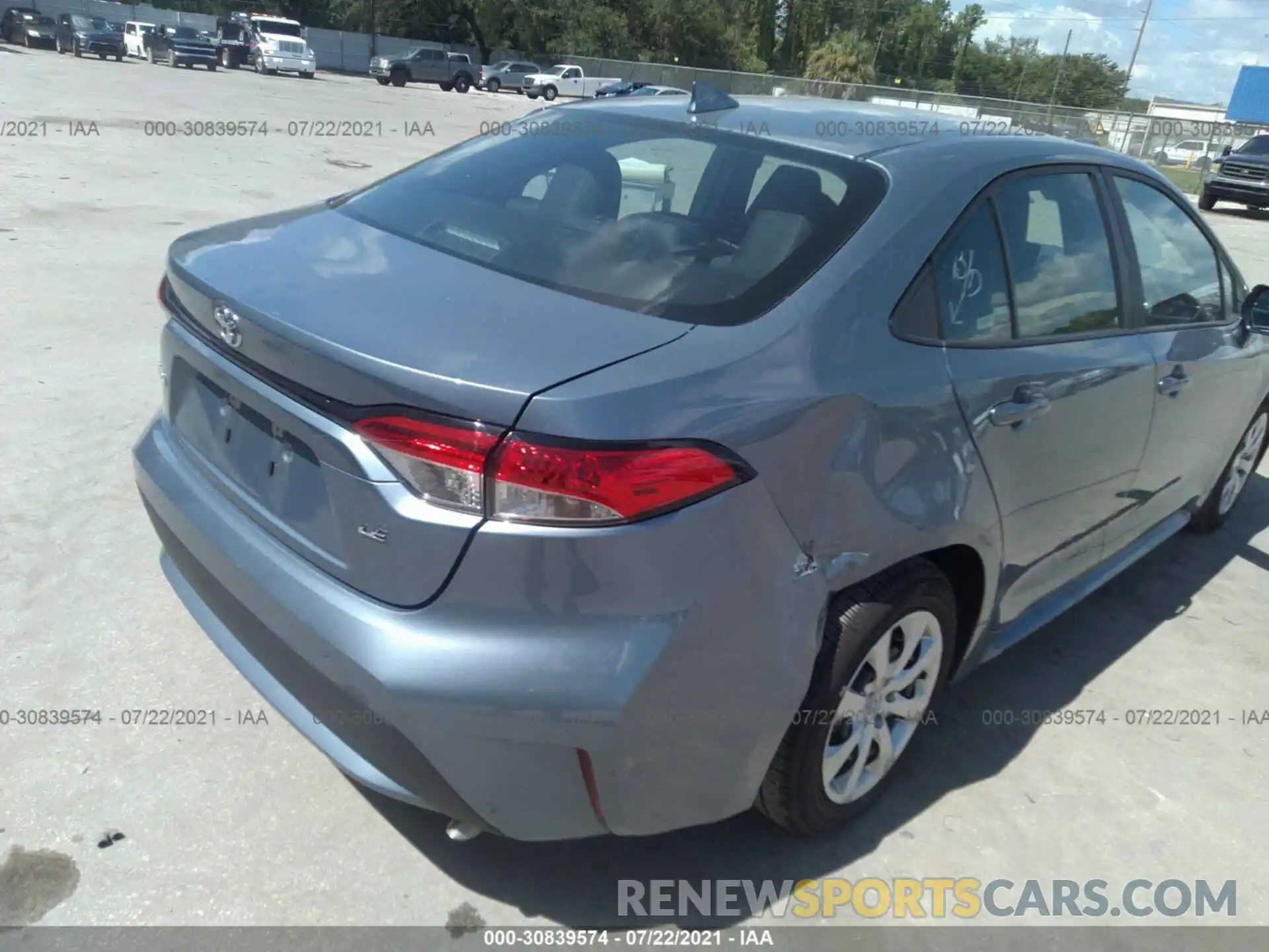 6 Photograph of a damaged car 5YFEPMAE1MP217815 TOYOTA COROLLA 2021