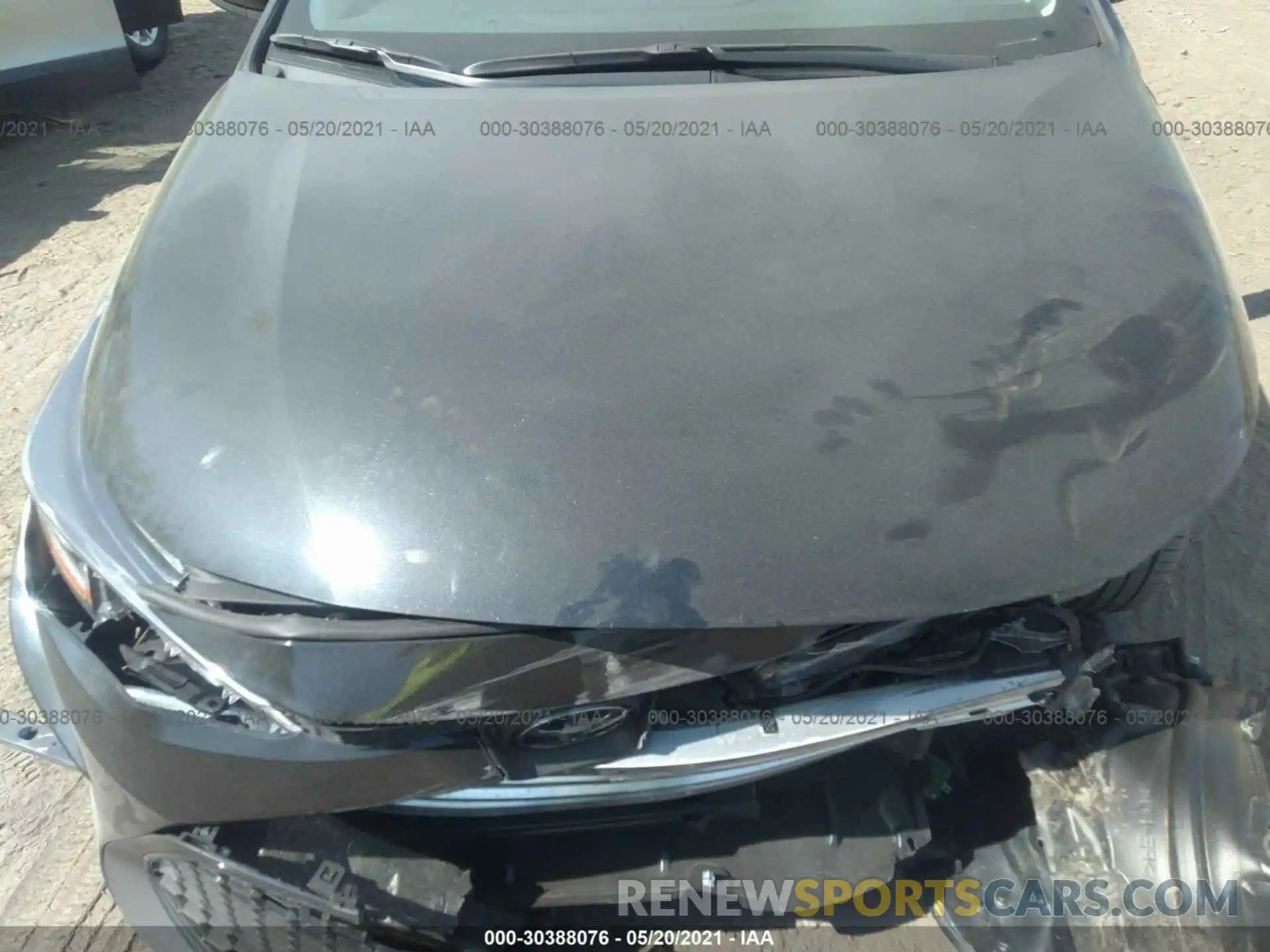 10 Photograph of a damaged car 5YFEPMAE1MP219788 TOYOTA COROLLA 2021