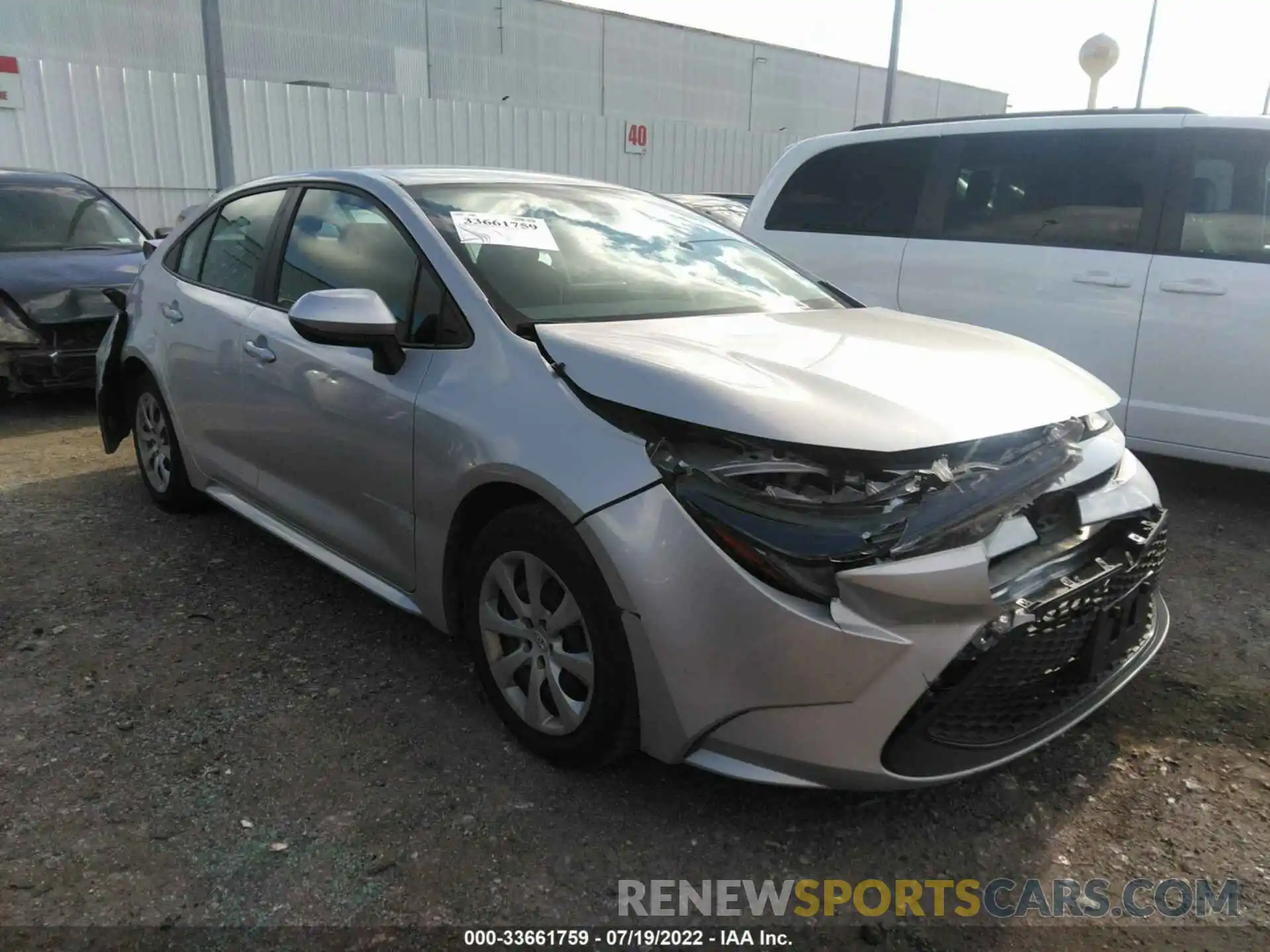 1 Photograph of a damaged car 5YFEPMAE1MP221640 TOYOTA COROLLA 2021