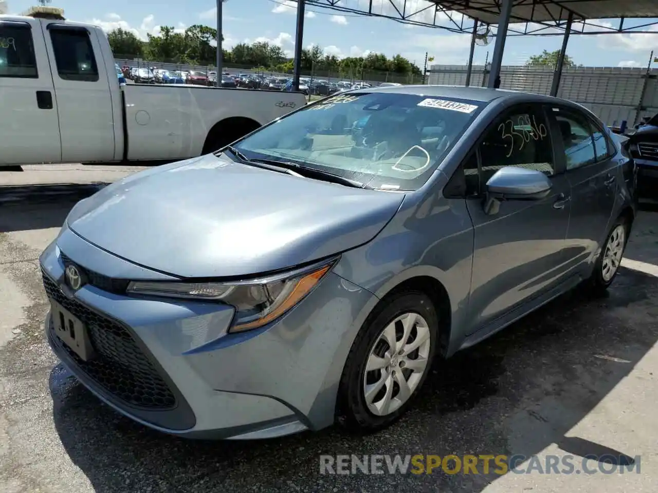 2 Photograph of a damaged car 5YFEPMAE1MP222187 TOYOTA COROLLA 2021