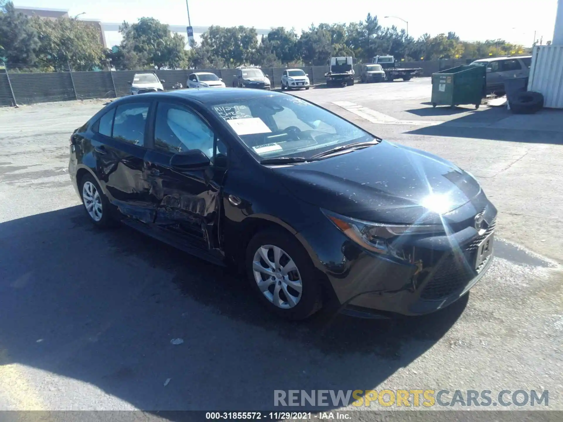 1 Photograph of a damaged car 5YFEPMAE1MP222321 TOYOTA COROLLA 2021