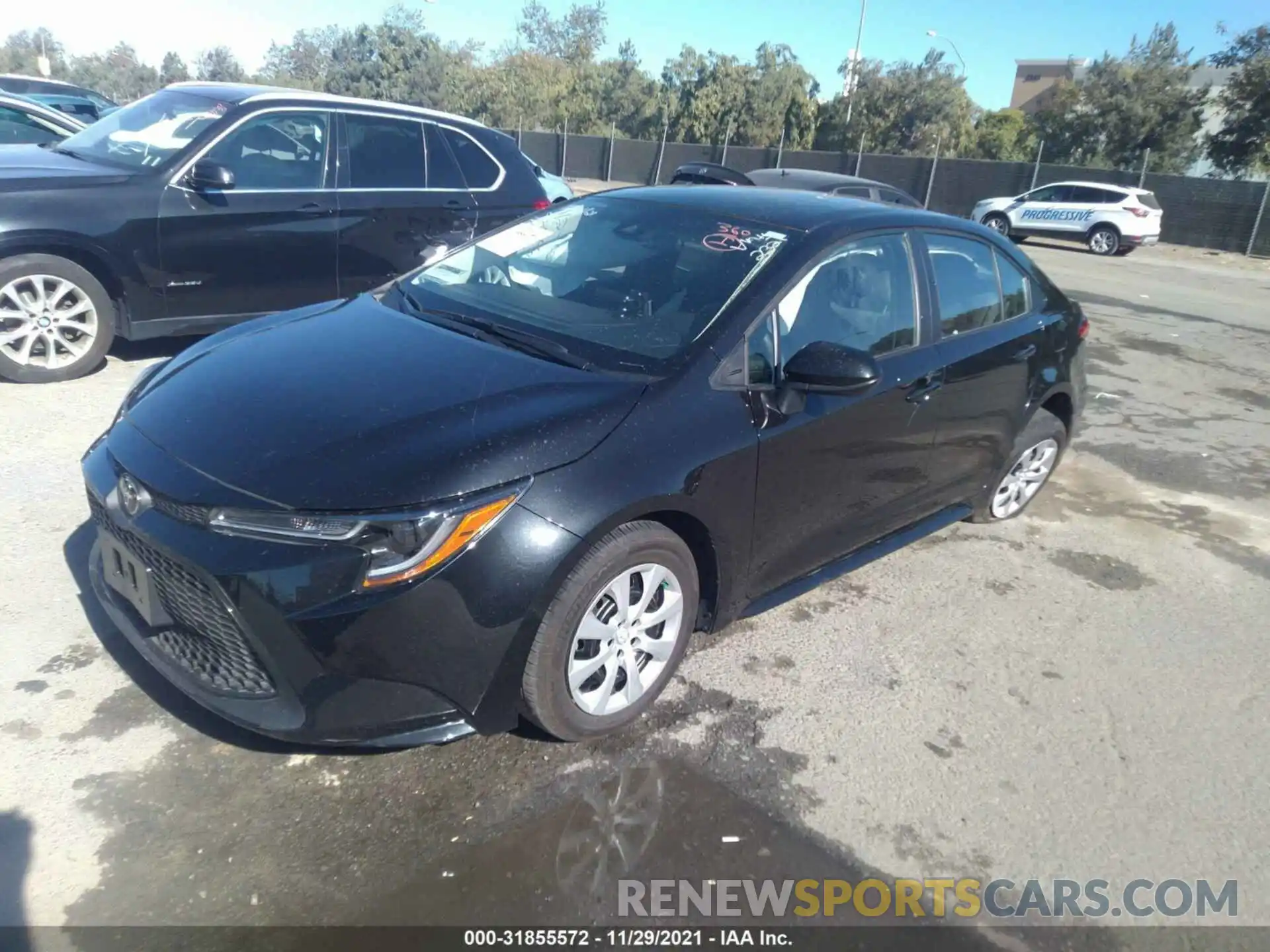 2 Photograph of a damaged car 5YFEPMAE1MP222321 TOYOTA COROLLA 2021