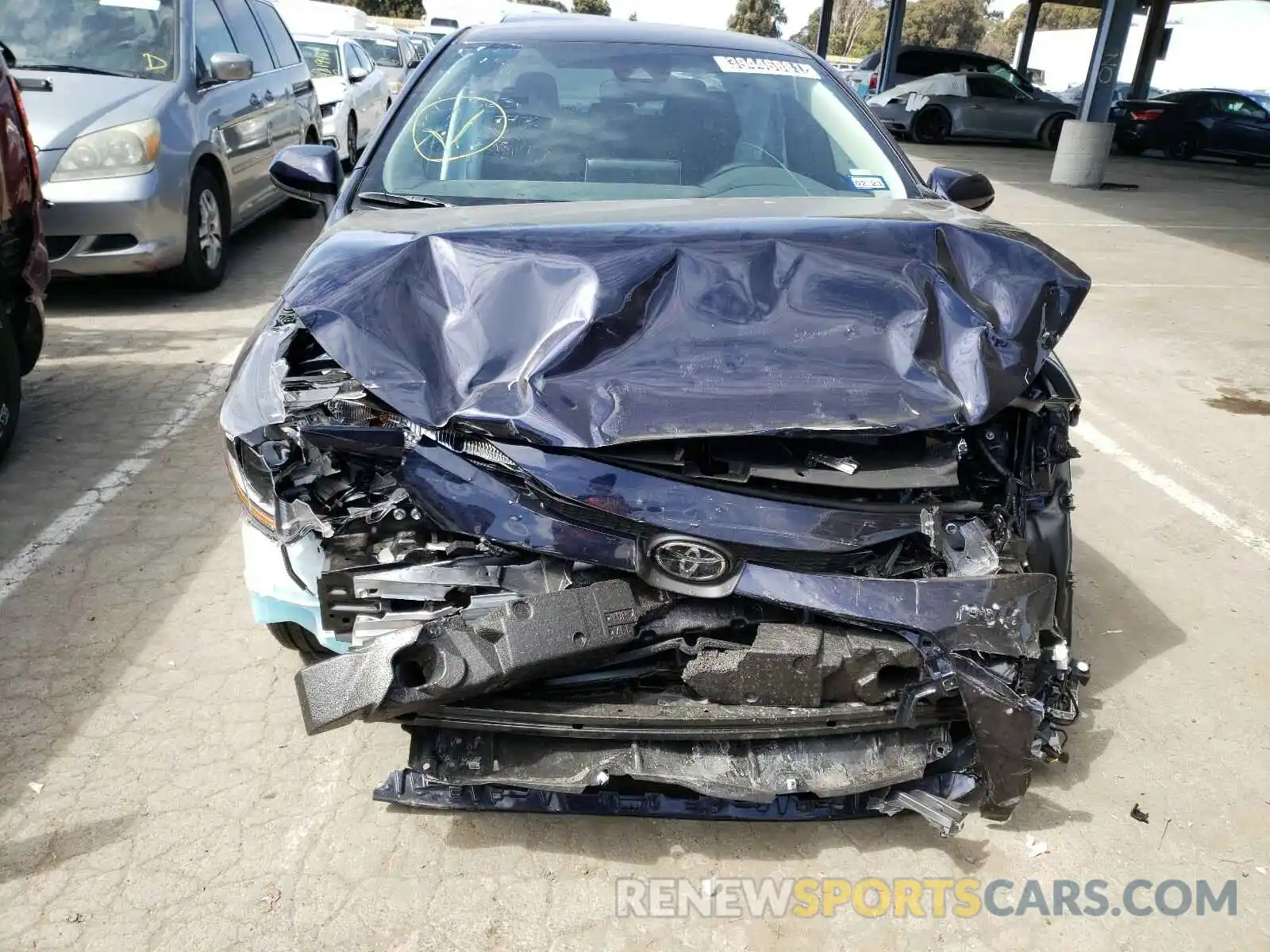 9 Photograph of a damaged car 5YFEPMAE1MP222772 TOYOTA COROLLA 2021
