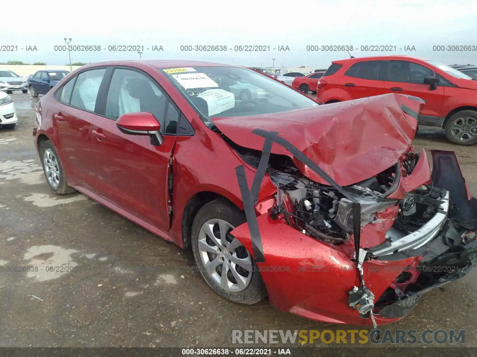 1 Photograph of a damaged car 5YFEPMAE1MP223243 TOYOTA COROLLA 2021