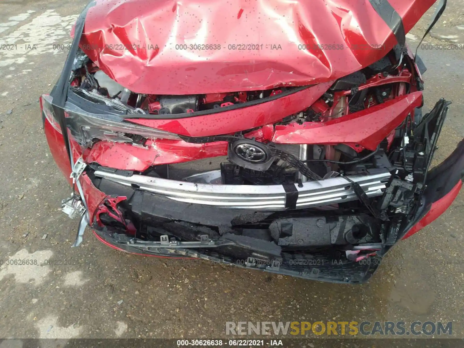 6 Photograph of a damaged car 5YFEPMAE1MP223243 TOYOTA COROLLA 2021