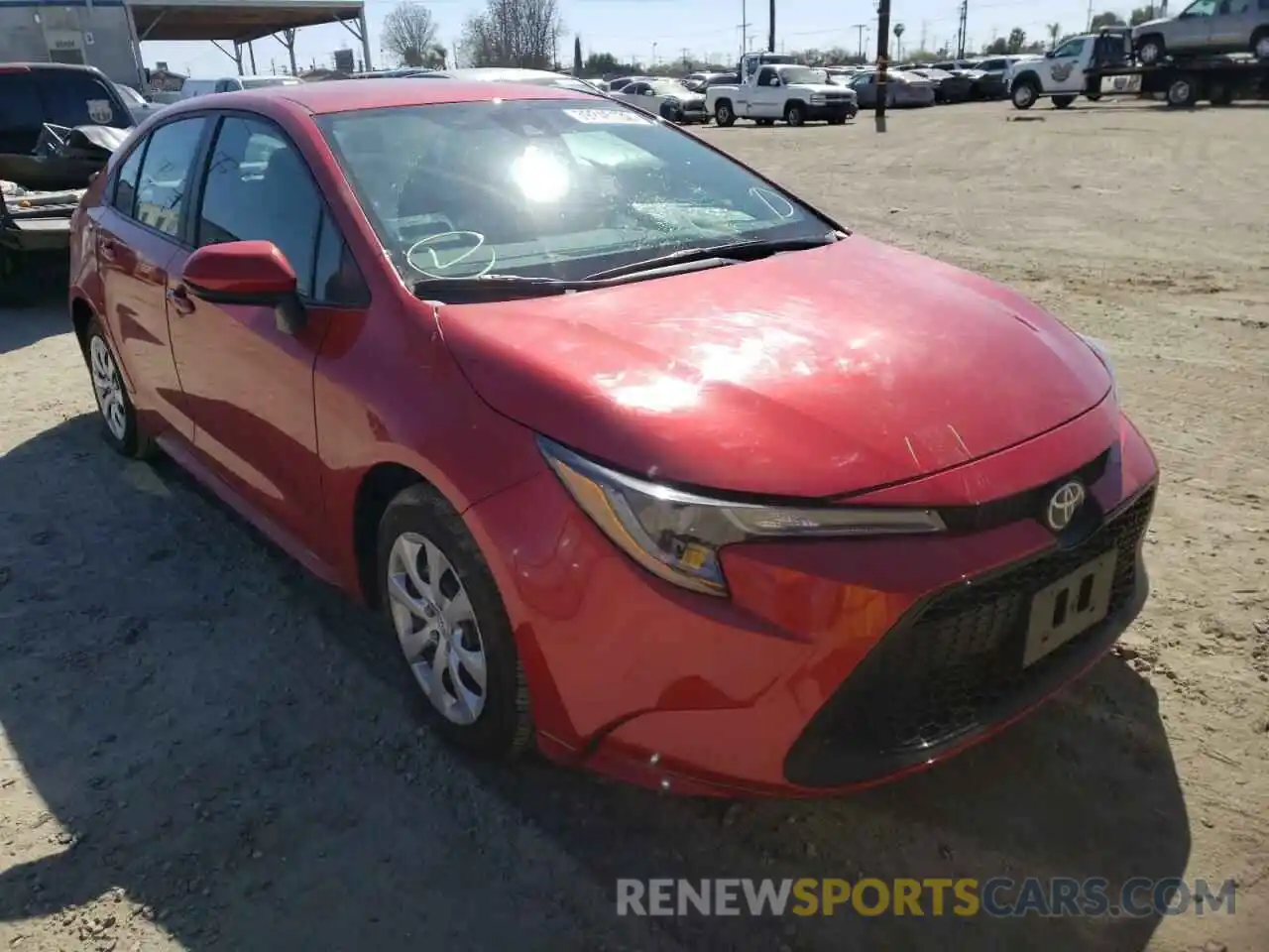 1 Photograph of a damaged car 5YFEPMAE1MP223307 TOYOTA COROLLA 2021