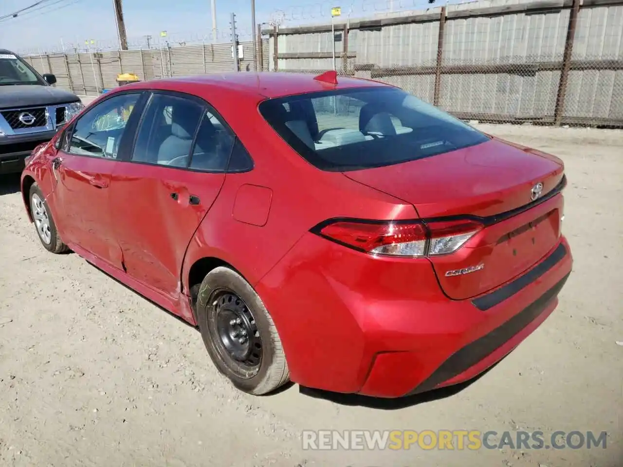 3 Photograph of a damaged car 5YFEPMAE1MP223307 TOYOTA COROLLA 2021