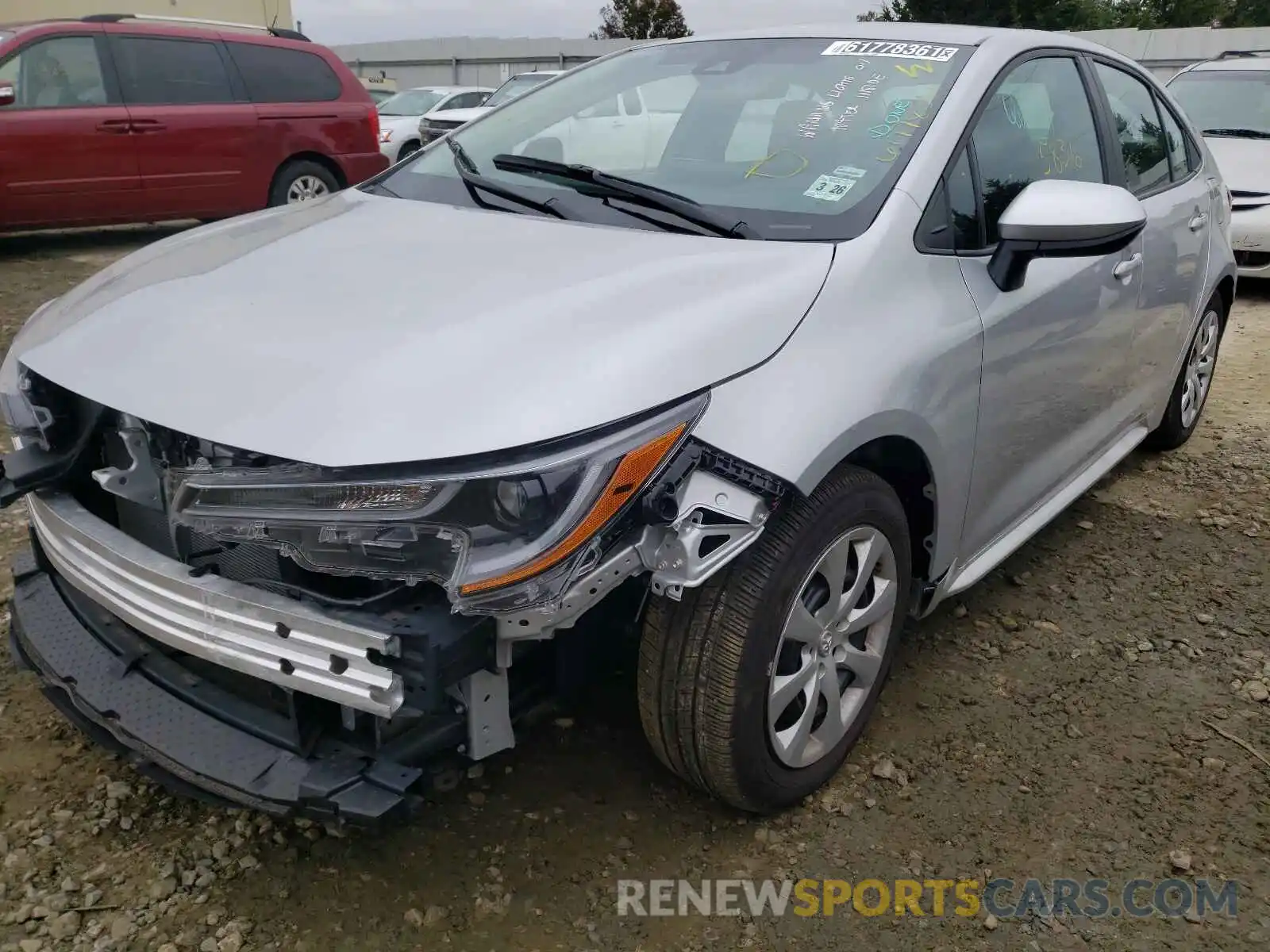 2 Photograph of a damaged car 5YFEPMAE1MP223811 TOYOTA COROLLA 2021