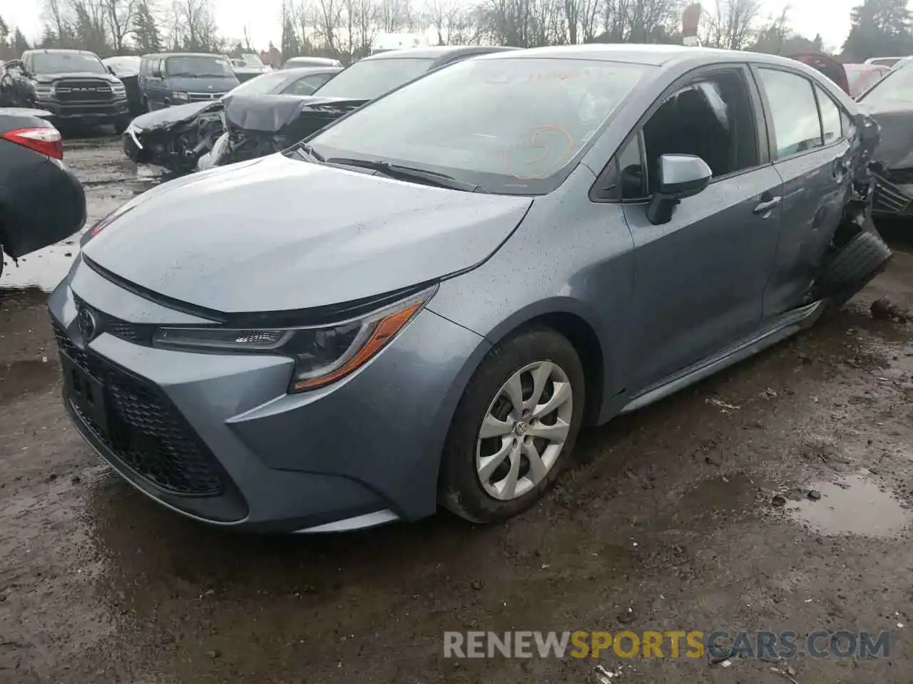 2 Photograph of a damaged car 5YFEPMAE1MP224635 TOYOTA COROLLA 2021