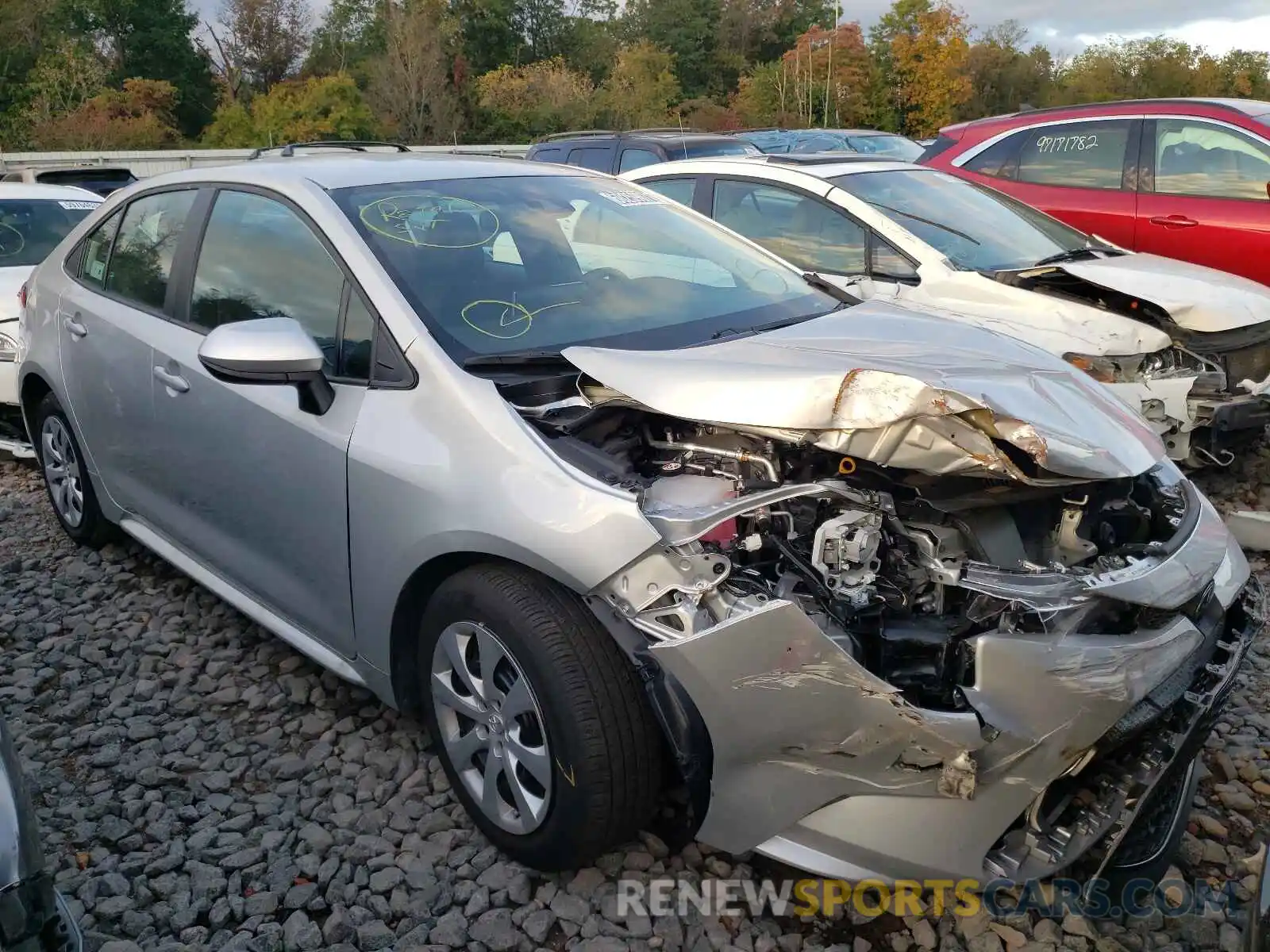 1 Photograph of a damaged car 5YFEPMAE1MP224795 TOYOTA COROLLA 2021