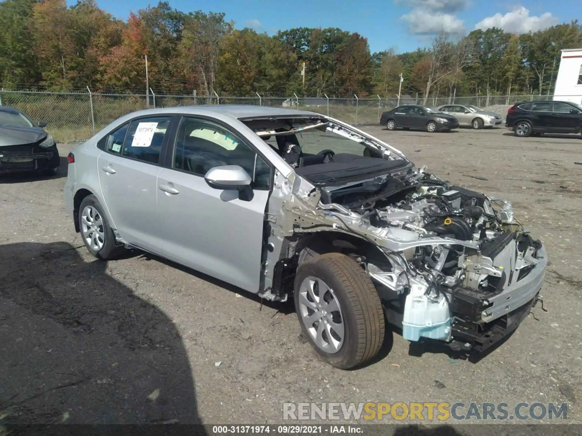 1 Photograph of a damaged car 5YFEPMAE1MP225669 TOYOTA COROLLA 2021