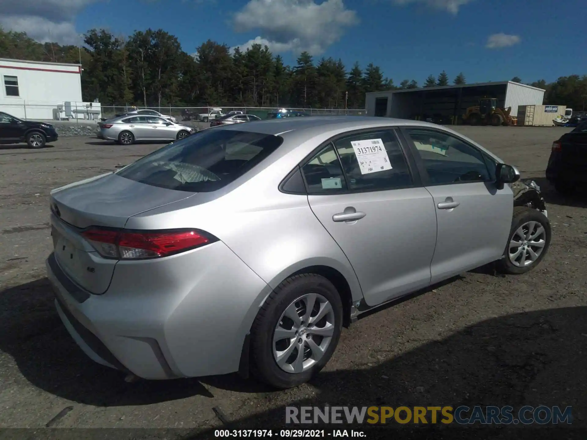 4 Photograph of a damaged car 5YFEPMAE1MP225669 TOYOTA COROLLA 2021