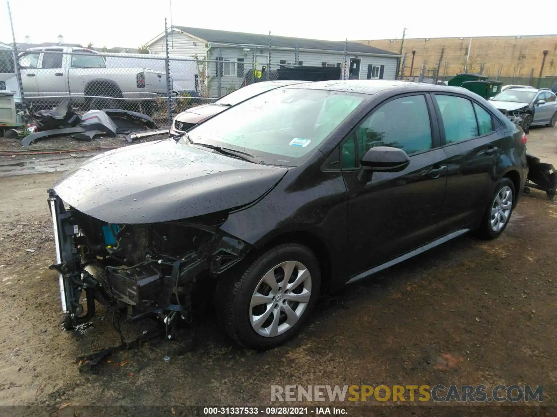 2 Photograph of a damaged car 5YFEPMAE1MP228779 TOYOTA COROLLA 2021